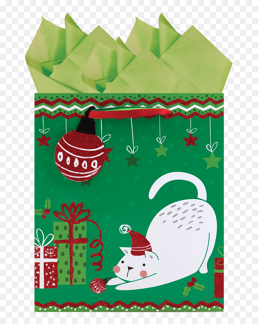 Illustration, HD Png Download - green christmas ribbon png