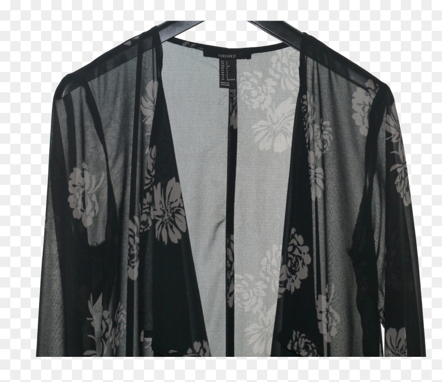 Forever 21 Sheer Floral Kimono - Lace, HD Png Download - forever 21 png