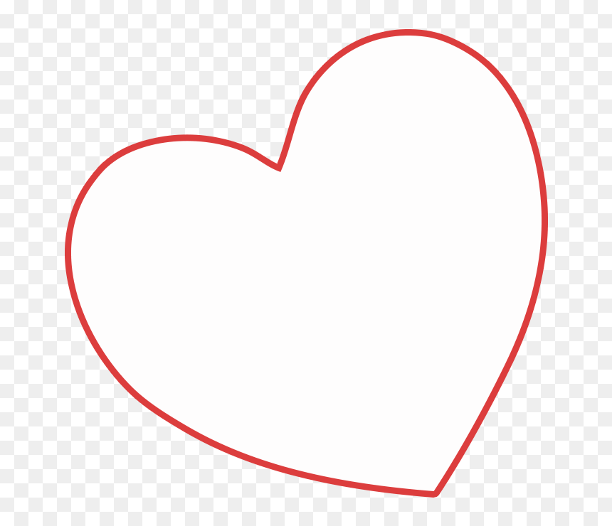 Heart, HD Png Download - black heart outline png