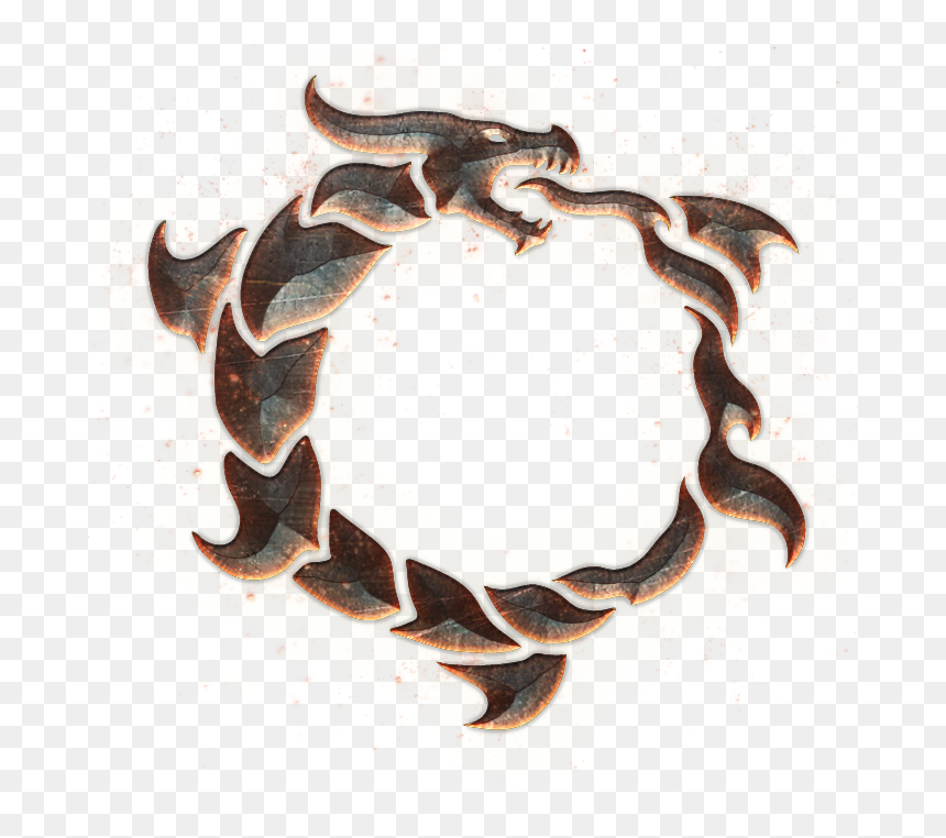 Oroboros Ouroboros Tattoo, Snake Dragon, Snake Tattoo, - Ouroboros Tattoo, HD Png Download - snake tattoo png