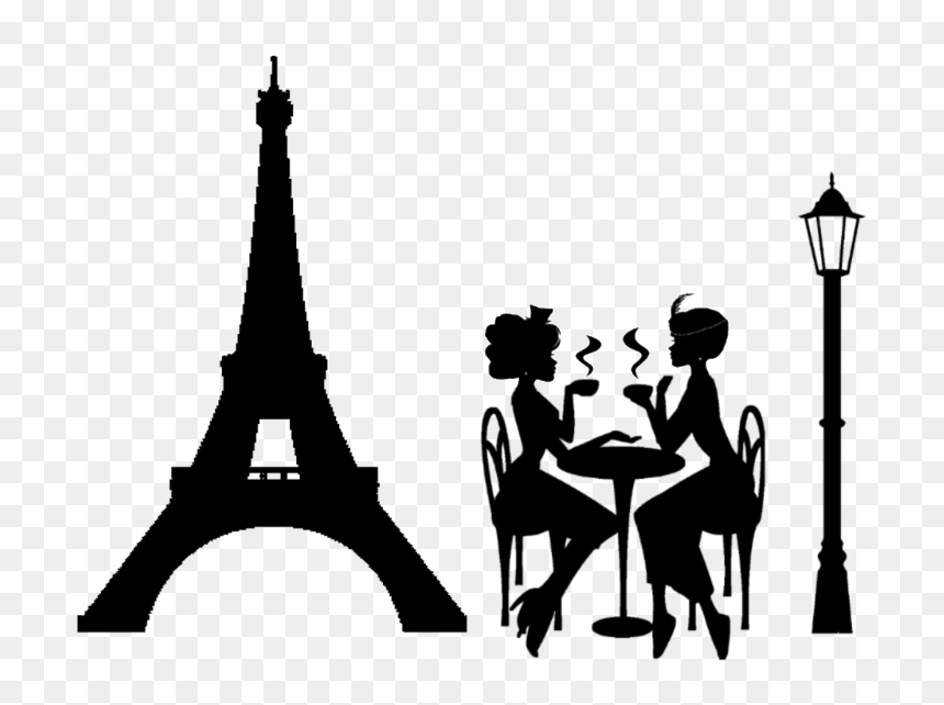 2 Women Drinking Coffee Clipart , Png Download - Drinking Coffee Vector Women, Transparent Png - audrey hepburn png