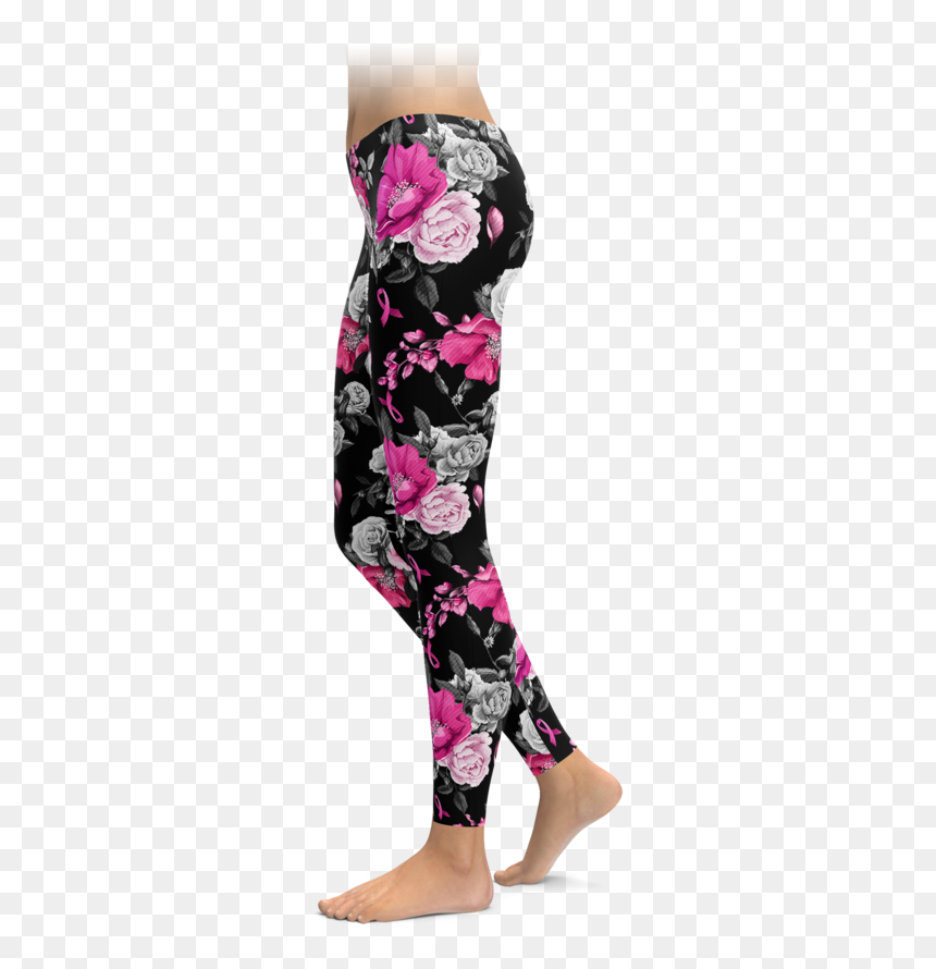 Leggings, HD Png Download - cancer ribbons png