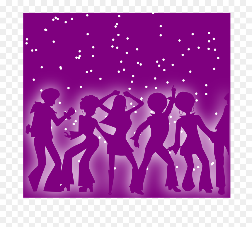 Disco Clip Art, HD Png Download - purple stars png