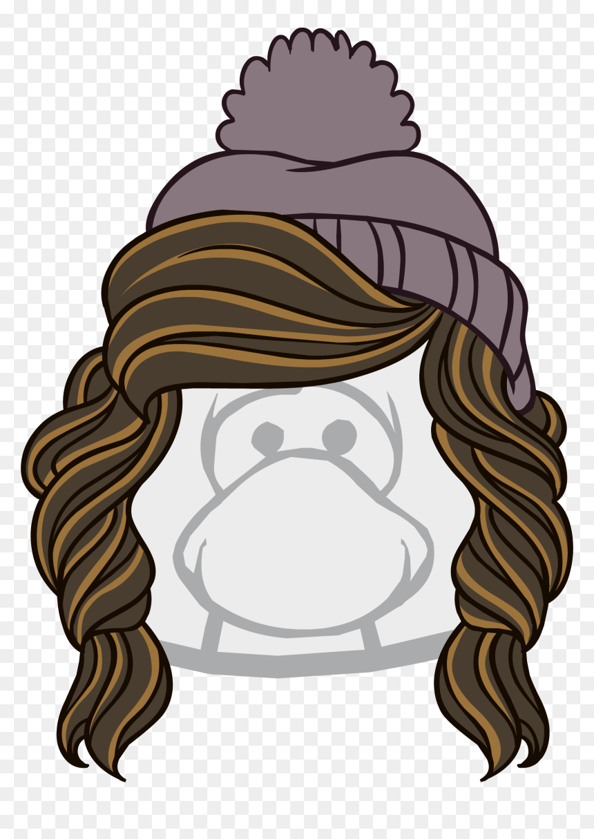 The Snow Day Clothing Icon Id - Club Penguin Wig Hair, HD Png Download - clothes icon png