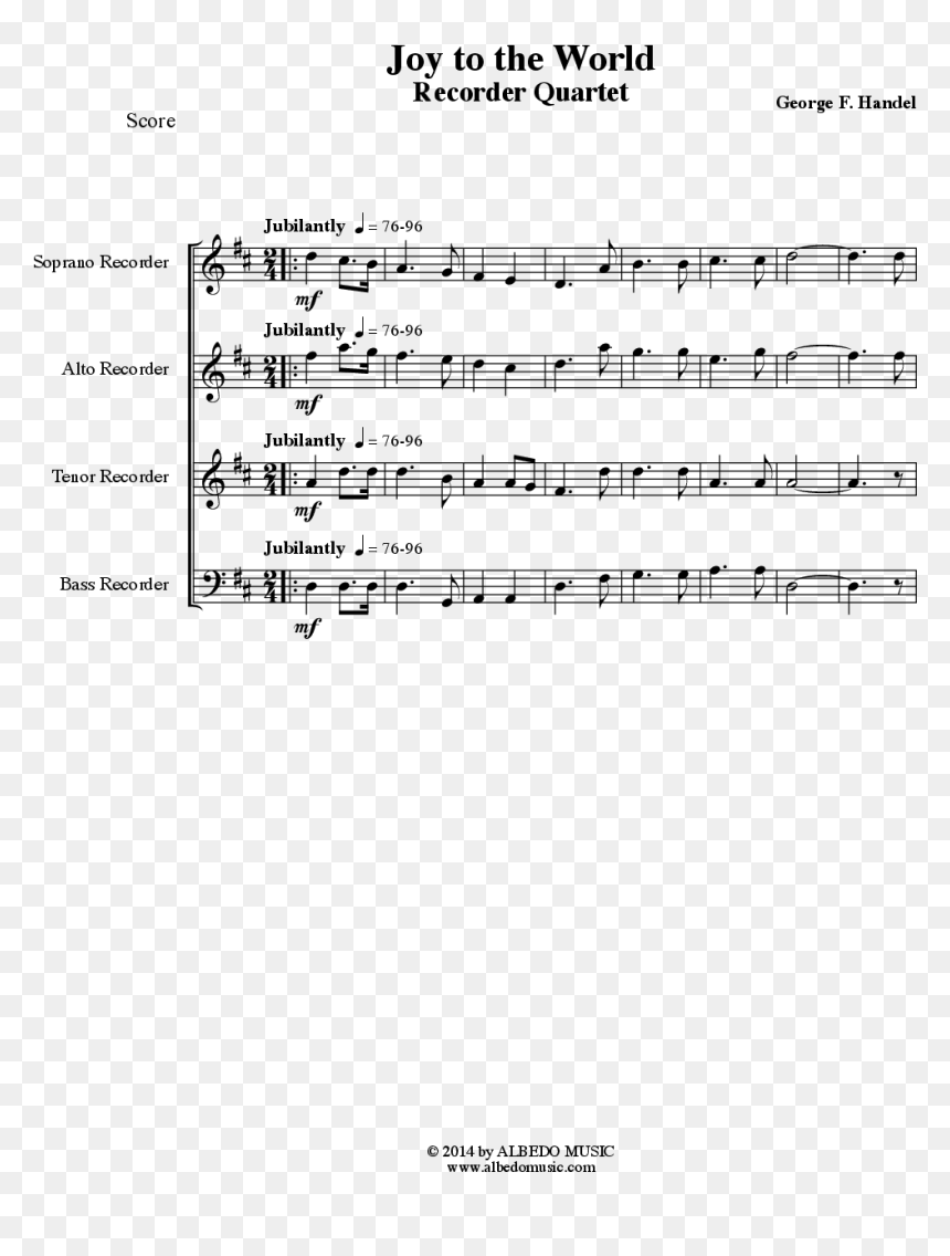 Joy To The World Png - Bach Ave Maria For Trumpet Sheet, Transparent Png - joy to the world png