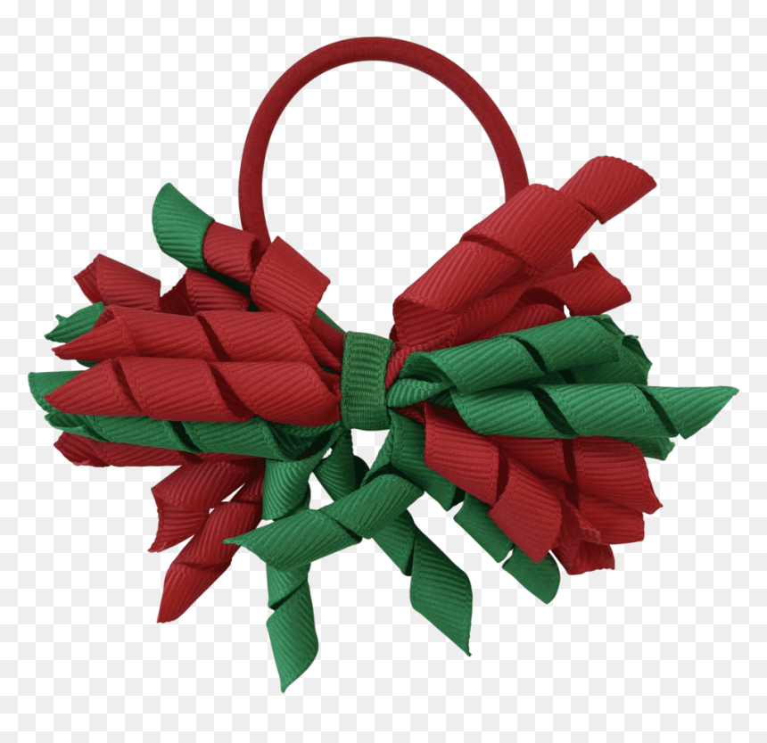 Wreath, HD Png Download - green christmas ribbon png
