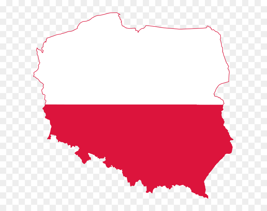 Poland Map And Flag, HD Png Download - flag vector png