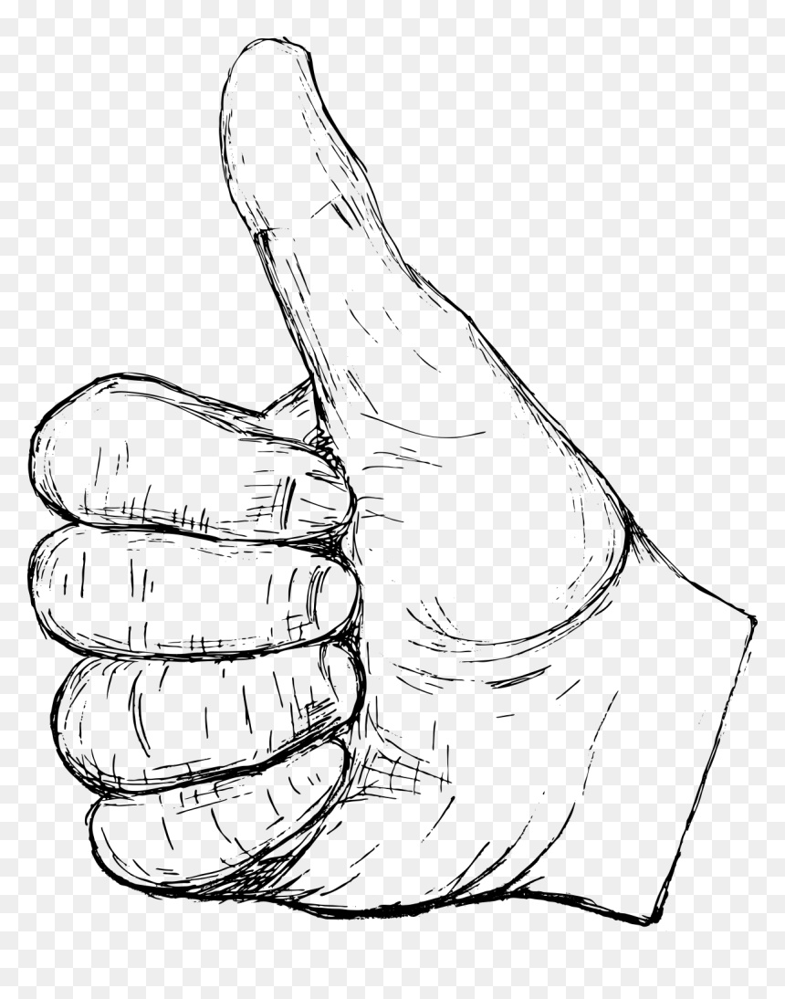 Hand Drawn Hand Gestures Vector 4 1, HD Png Download - bloody hands png