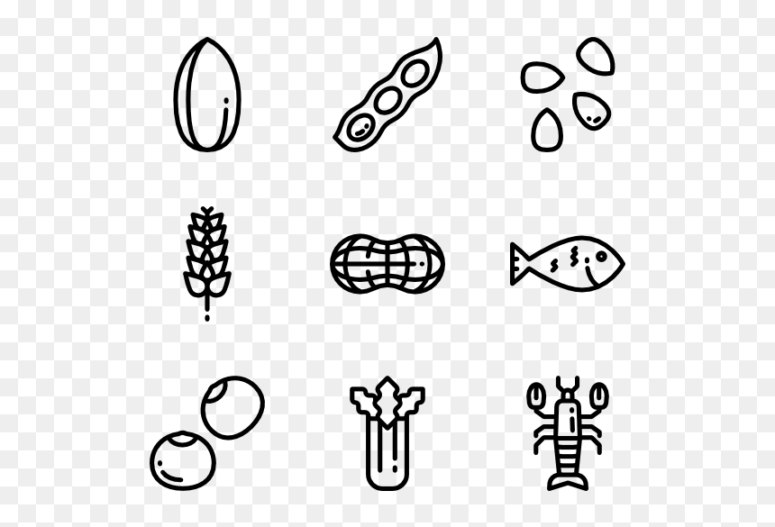 Icons Free Allergenic Food - Nut Icon, HD Png Download - nut button png