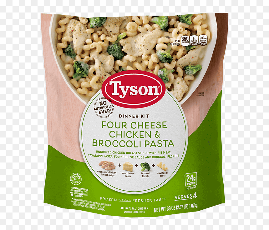 Tyson Dinner Kit Four Cheese Chicken & Broccoli, HD Png Download - mac n cheese png