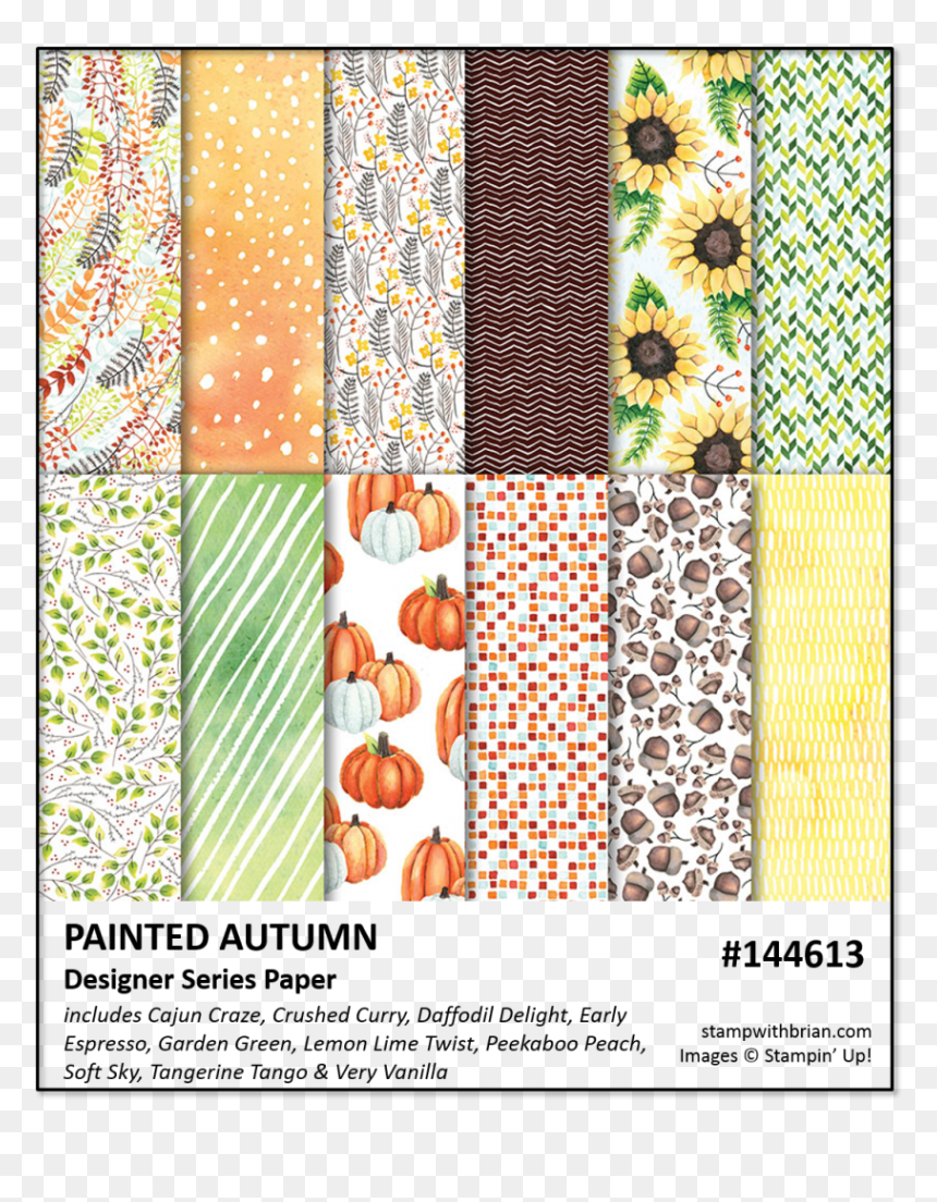 Painted Autumn, Stampin - Rubber Stamping, HD Png Download - green christmas ribbon png