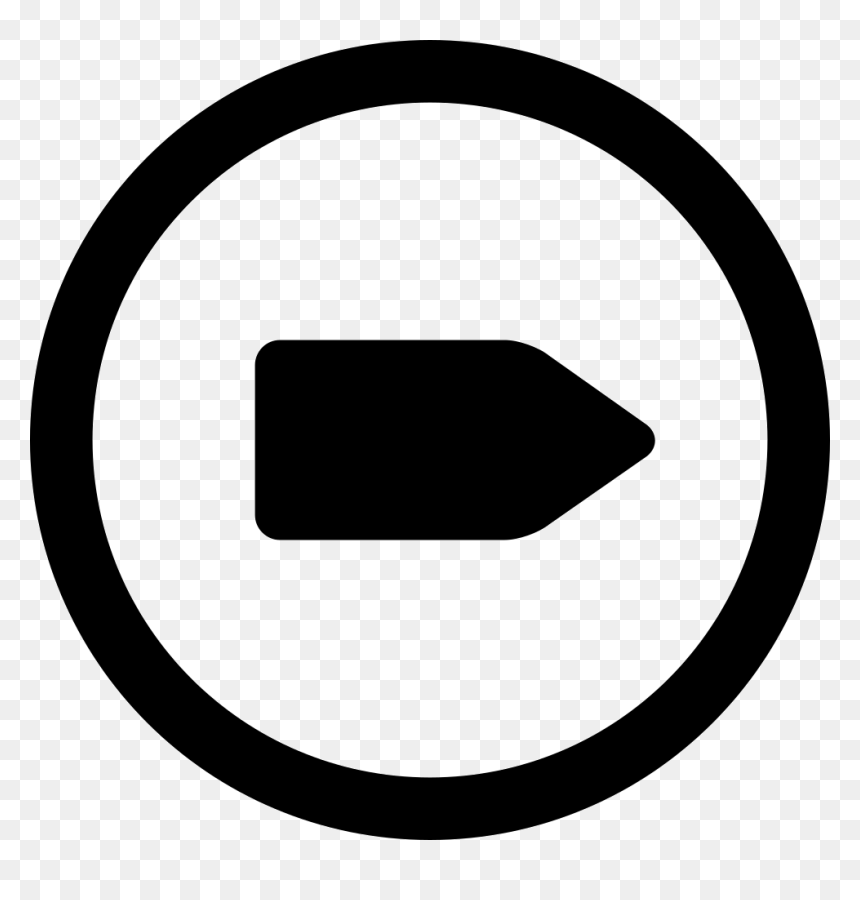 Right Arrow In Circular Button - Circle, HD Png Download - replay button png