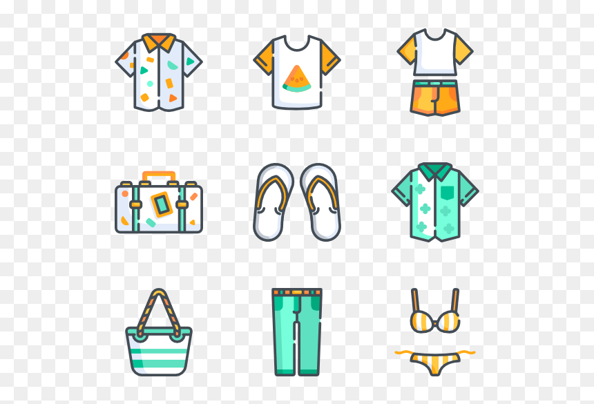 Summer Clothes Png, Transparent Png - clothes icon png
