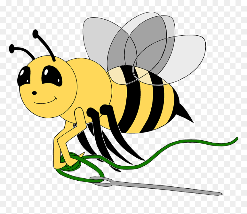 Clipart Quilting Bee, HD Png Download - honeybee png