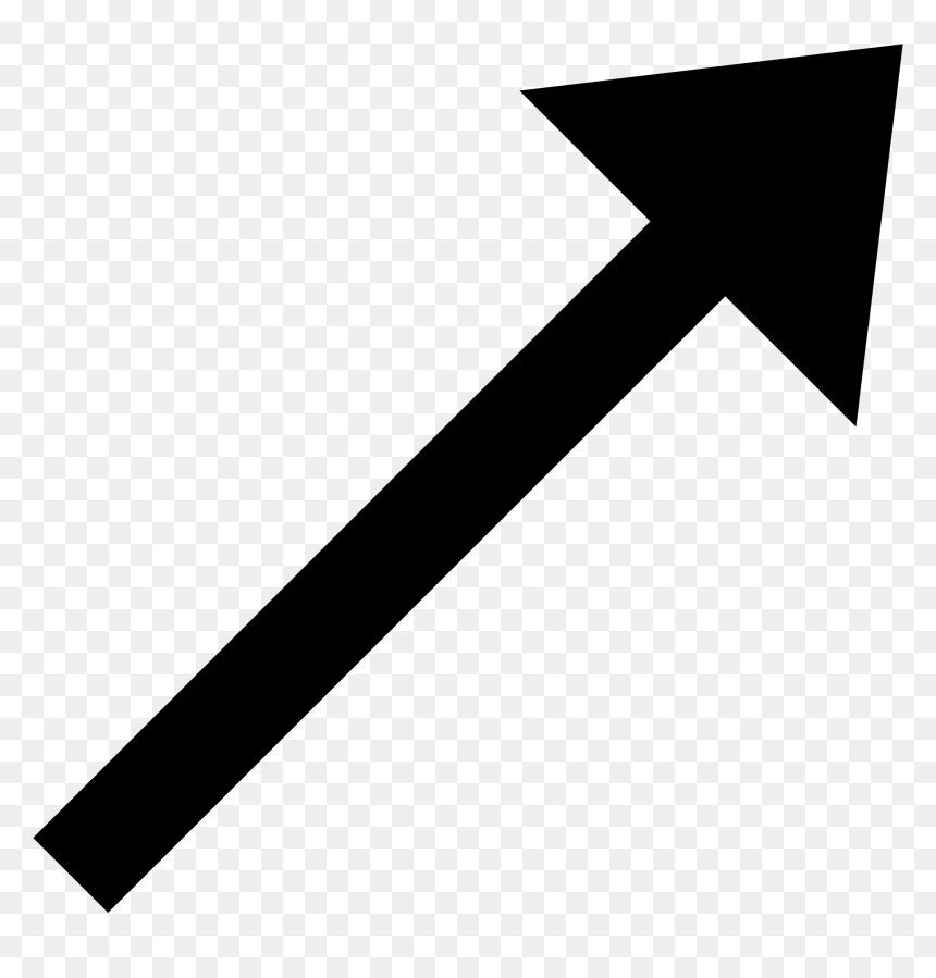 Arrow Pointing Diagonally Up , Png Download - Arrow Pointing North East, Transparent Png - arrow pointing up png