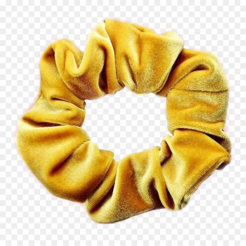 Scrunchie Hairtie Yellow Aesthetic - Aesthetic Yellow Niche Png, Transparent Png - red velvet irene png