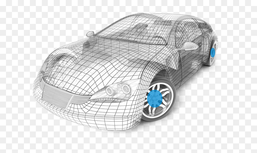 Car Wireframe, HD Png Download - bugatti veyron png