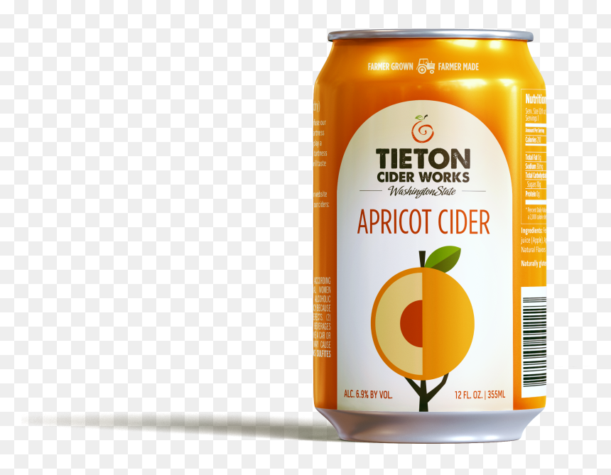 Non-alcoholic Beverage , Png Download - Tieton Cider Apricot, Transparent Png - beverage png