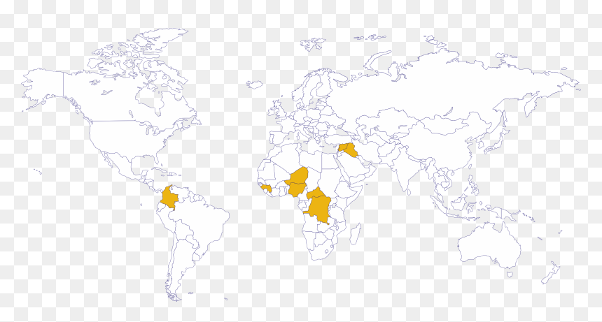 Every Nation Church Map, HD Png Download - mapamundi png