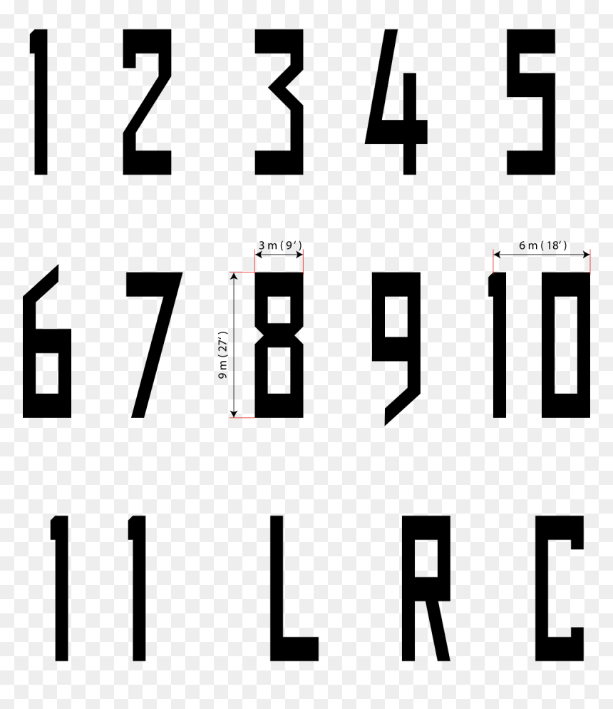 Runway Numbering, HD Png Download - runway png