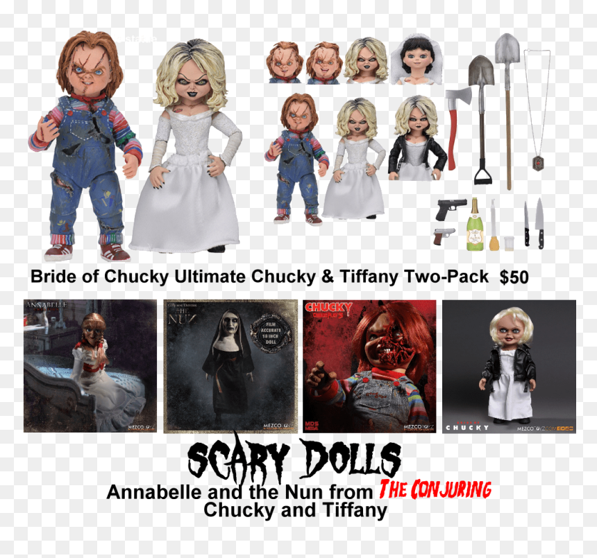 Dolls I Hate Creepy, Scary Dolls Brother Dearest Used - Невеста Чаки, HD Png Download - chucky doll png
