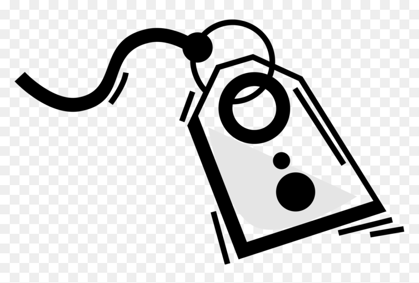 Svg Black And White Merchandise Tag Image Illustration, HD Png Download - white tag png