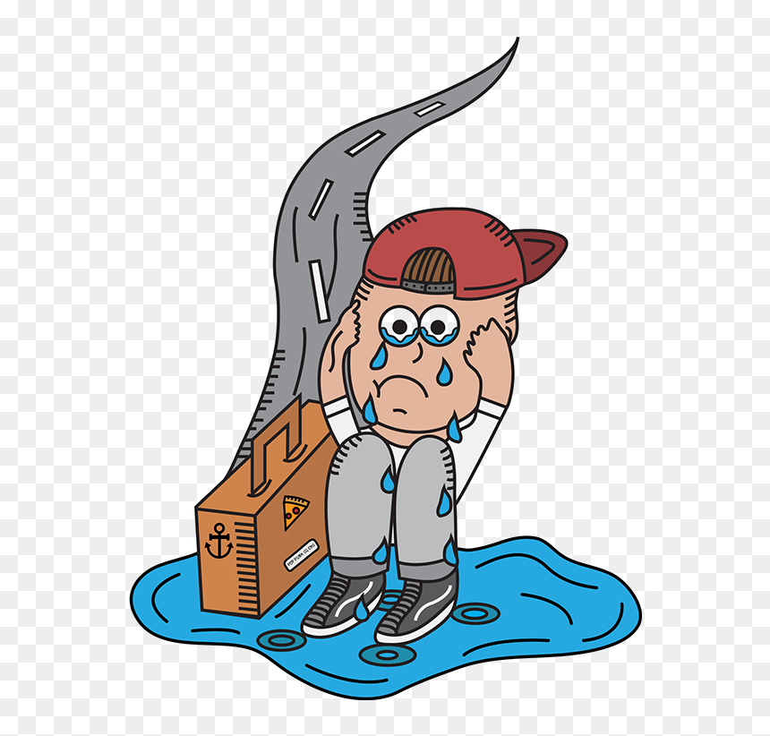 The Client Wanted A Pop Punk Kid Crying In His Own - Kids Punk Cartoon, HD Png Download - kid crying png