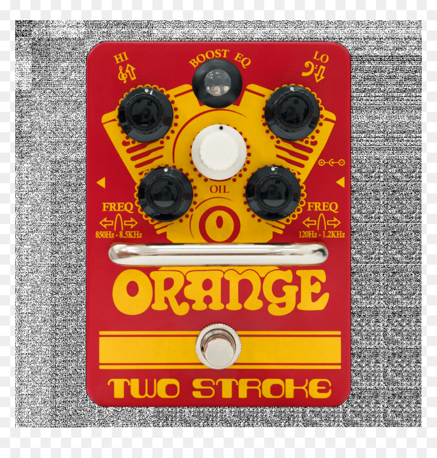Orange Two-stroke Boost Equalizer Pedal - Orange Two Stroke, HD Png Download - music equalizer png