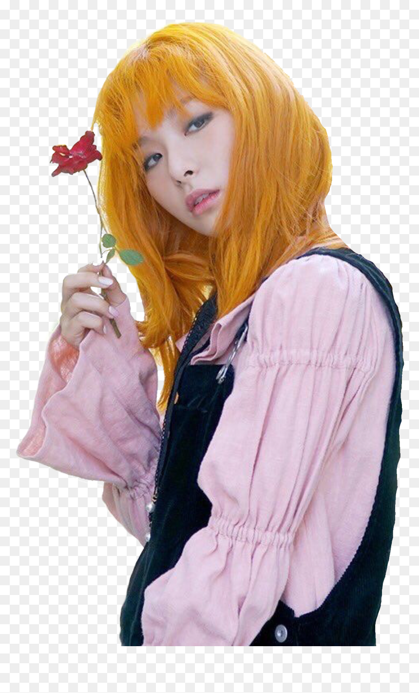 Transparent Red Velvet Wendy Png - Seulgi Orange Hair, Png Download - wendy png