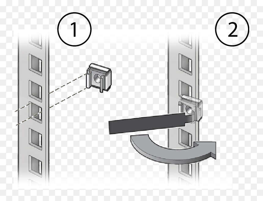 Rackmount Cage Nuts Washer Diagram, HD Png Download - nut button png
