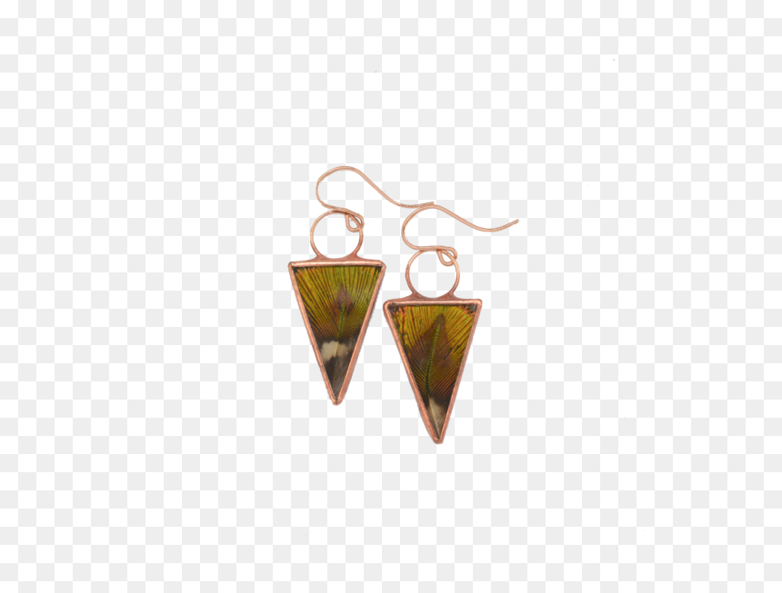 Transparent Peacock Wing Png - Earrings, Png Download - peacock wing png