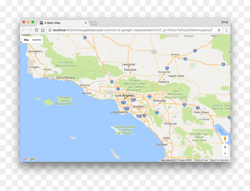 Map With Default Controls - Atlas, HD Png Download - google map image png