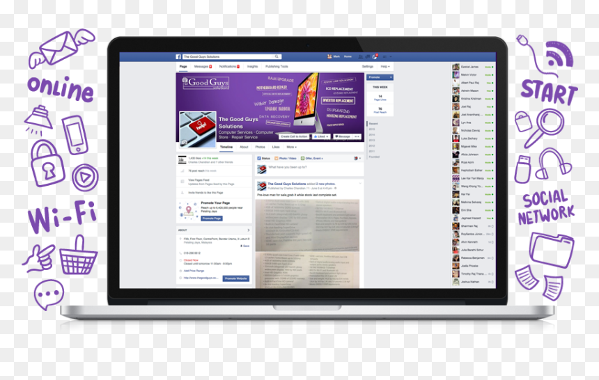 Please Join Us On Facebook & The Good Guys Will Keep - Computer Icon, HD Png Download - join us on facebook png