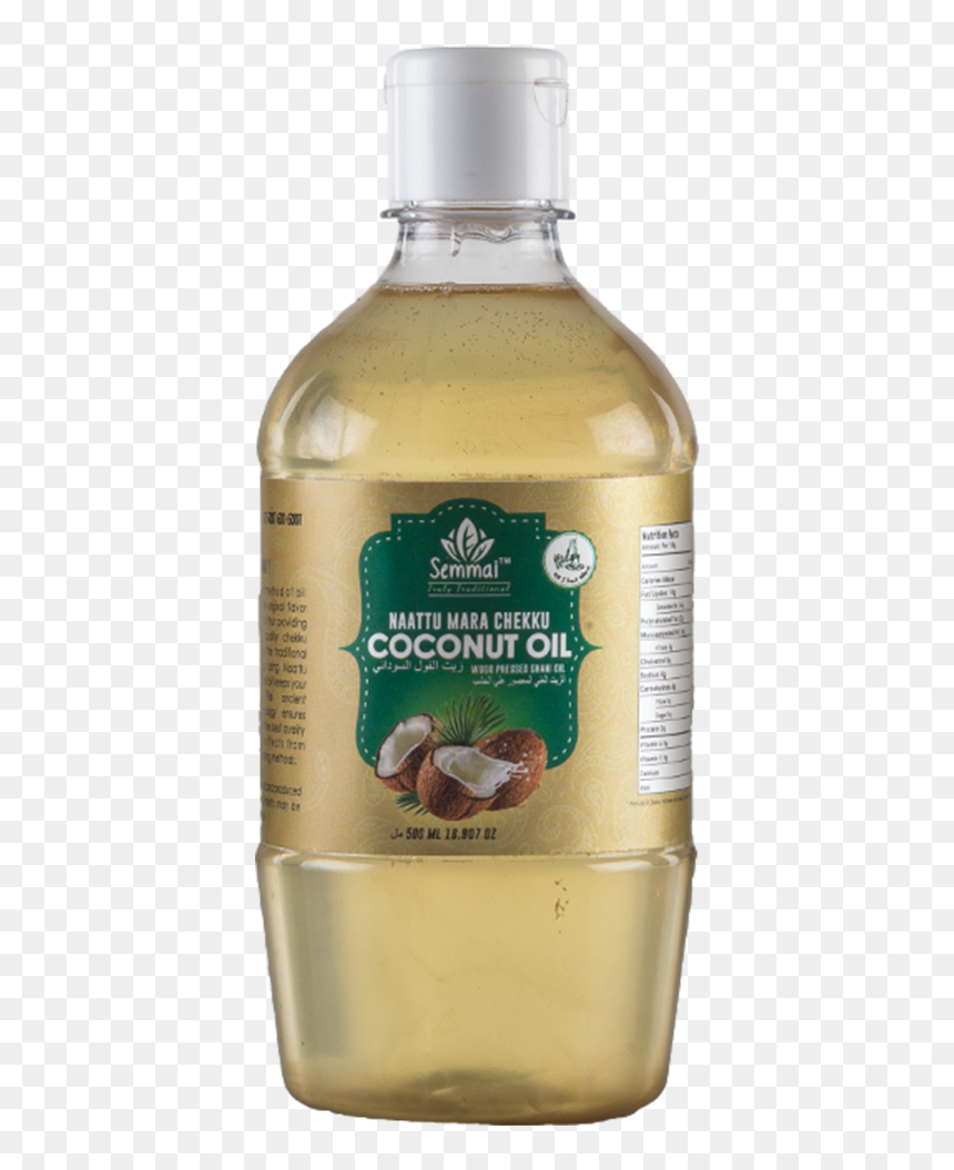 Coconut Oil 500ml - Glass Bottle, HD Png Download - coconut oil png