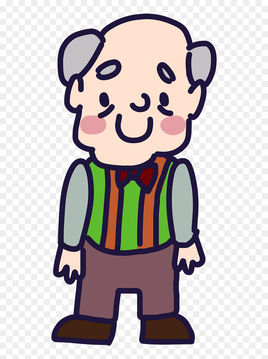 รูป ปู่ ย่า ตา ยาย การ์ตูน, HD Png Download - grandparents png