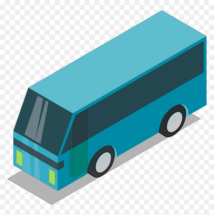 Blue Bus - Bus Png Icon 3d, Transparent Png - autobus png