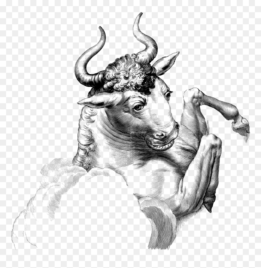 Taurus The Bull Clipart - Taurus Bull, HD Png Download - bull riding png