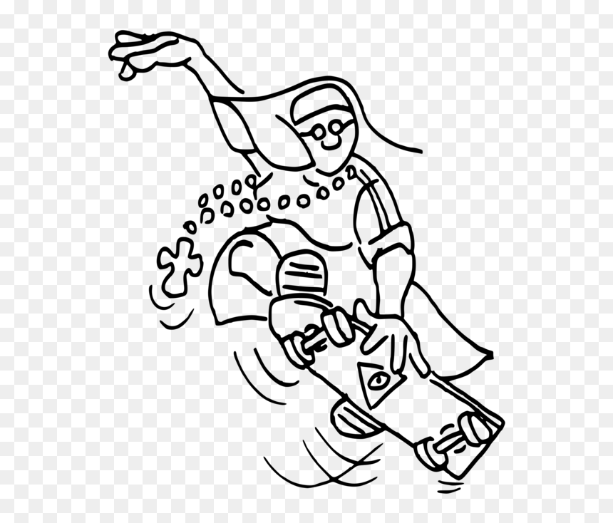 Art,shoe,human - Public Domain Skateboarding Drawing, HD Png Download - brother sister png