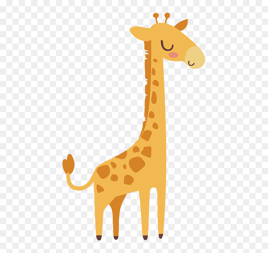 Cartoon Cute Savana Animals, HD Png Download - giraffe png images
