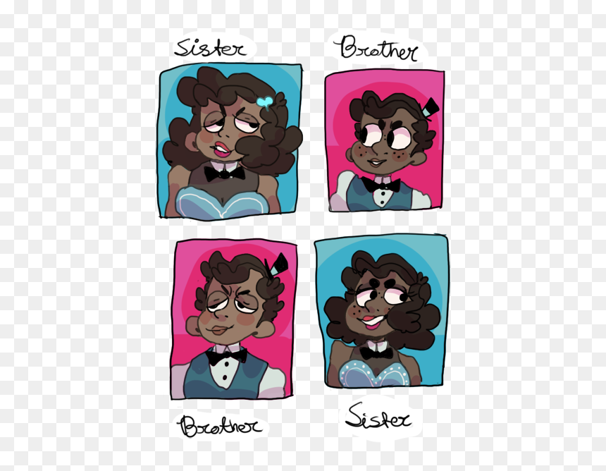 Brother,sister - Sister Brother - Cartoon, HD Png Download - brother sister png