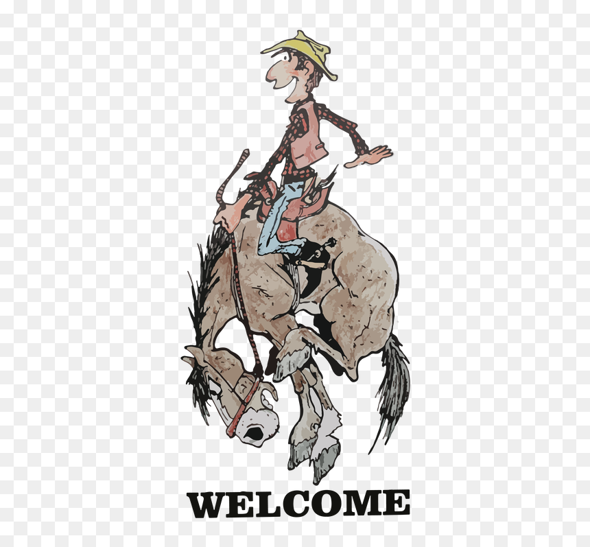 Picture - Cartoon, HD Png Download - bull riding png