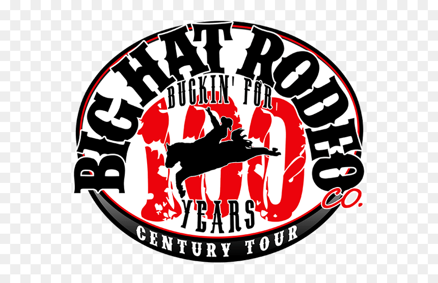 Big Hat Rodeo Co - Silhouette, HD Png Download - bull riding png