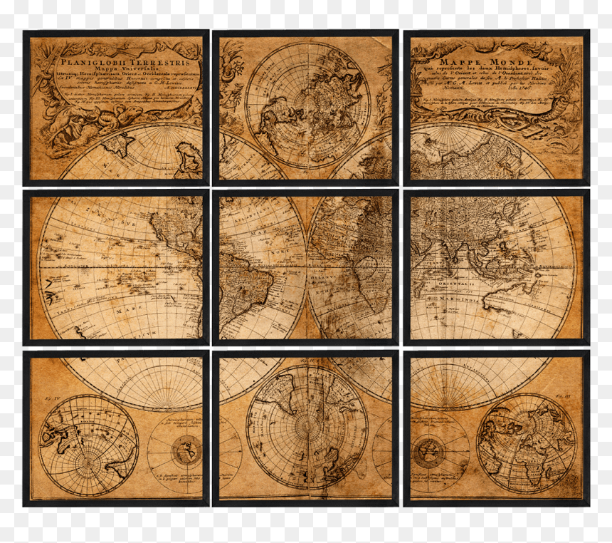 Cuadros De Madera, HD Png Download - mapamundi png