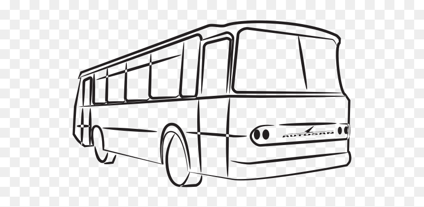 Bus Sketch, HD Png Download - autobus png