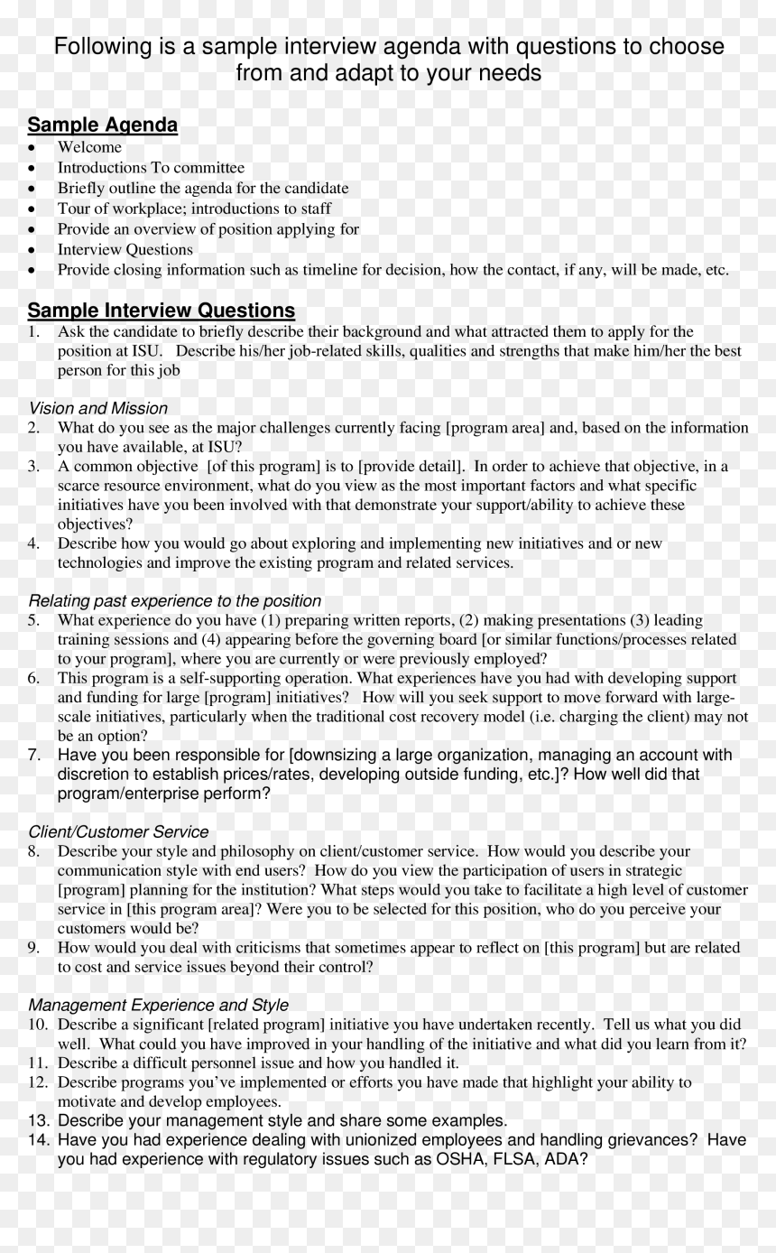 Document, HD Png Download - job interview png
