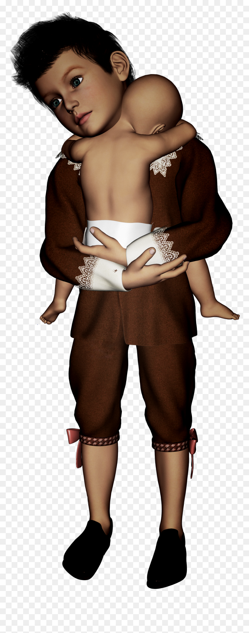 Boy, HD Png Download - brother and sister png
