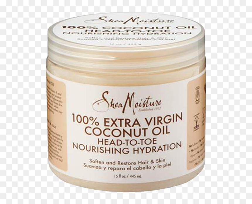 Shea Moisture Avec Huile De Ricin, HD Png Download - coconut oil png