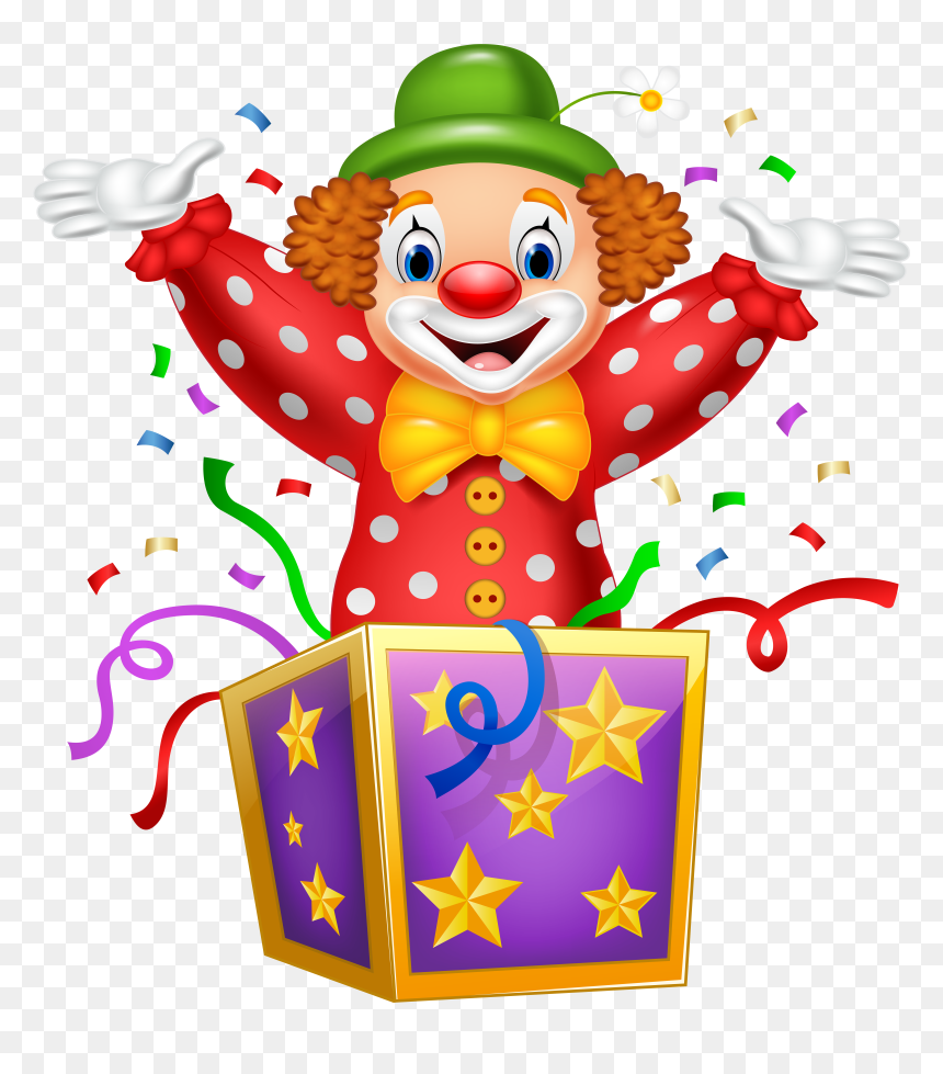 Party Clown Transparent Png Image, Png Download - moldura patati patata png