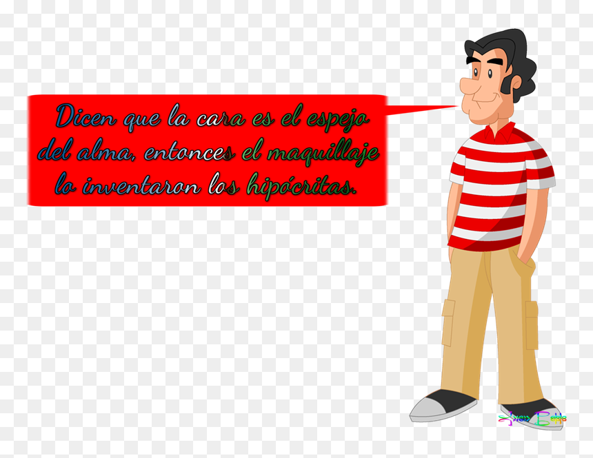 Frase Fondo Transparente - Cartoon, HD Png Download - moldura patati patata png