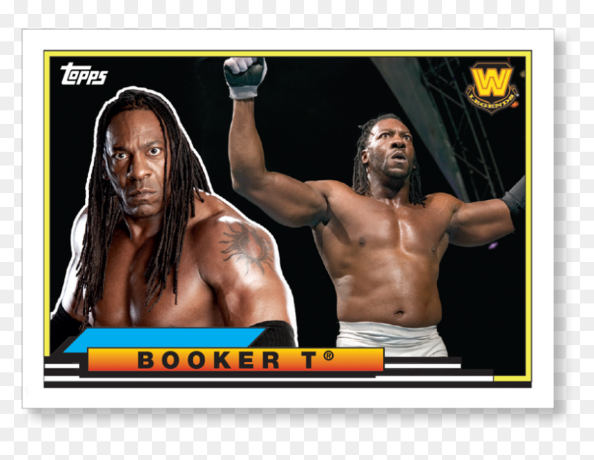 2018 Topps Wwe Heritage Booker T - 2018 Topps Wwe Heritage, HD Png Download - booker t png